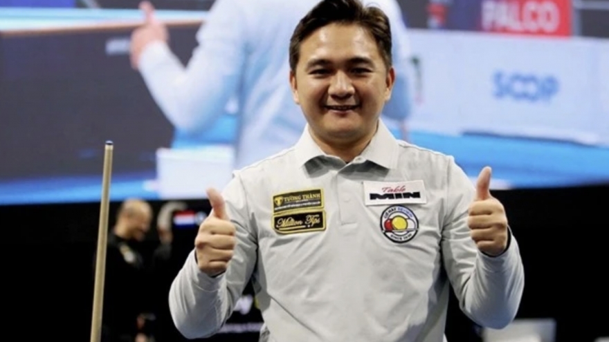 Vietnamese player pockets three-cushion carom World Cup title